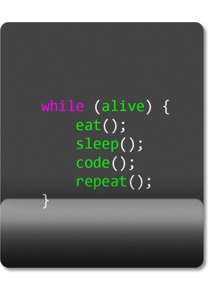 Programcı / Coder Bilek Destekli Mousepad Model - 1