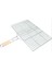 Ahşap Saplı Mangal Teli 25 Cm*40 cm + Mangal Maşası + Yelpaze 2
