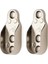 Gardrop Dolap Içi Oval Askı Aparatı Flanş (2 Adet)+ 6 Adet Vida 3