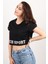 Kadın Kısa Kollu Crop Bluz 1
