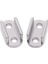 4x Metal Yaprak Yaylı Montaj Kelepçeleri Wpl 1/16 6WD Ordu Kamyon Aksesuarları Titanyum 3