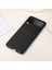 Samsung Galaxy Z Flip4 Siyah Için Iki Renkli Litchi Doku Kılıfı 1