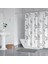 Banyo Perdesi - Tek Kanat Duş Perdesi, Polyester Kumaş Duşakabin Perdesi 180x200 Cm Küvet Perdesi 2