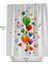 Renkli Balon Desenli Banyo Perdesi-Baskılı Banyo Duş Perdesi, 180x200cm Tek Kanat Küvet Perdesi 4