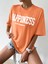 Kadın Happiness Baskılı Oversize T-Shirt 3