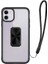 Apple iPhone 12 Uyumlu Kılıf Kapak Ipli Askılı, Metal Stand Yüzüklü Luxury Series Case 1