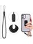 Apple iPhone 12 Uyumlu Kılıf Kapak Ipli Askılı, Metal Stand Yüzüklü Luxury Series Case 2