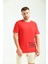 Kırmızı Baskılı Regular Fit T-Shirt 1