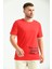 Kırmızı Baskılı Regular Fit T-Shirt 2
