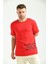 Kırmızı Baskılı Regular Fit T-Shirt 5