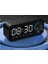 LED Bluetooth Hoparlör Fm Radyo Çalar Saat Kablosuz Müzik Boombox Subwoofer Aux USB Hoparlörler Taşınabilir Hoparlörler (Siyah) (Yurt Dışından) 1