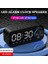 LED Bluetooth Hoparlör Fm Radyo Çalar Saat Kablosuz Müzik Boombox Subwoofer Aux USB Hoparlörler Taşınabilir Hoparlörler (Siyah) (Yurt Dışından) 2