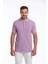 Erkek Lila %100 Pamuk Regular Fit Polo Yaka Tişört 2