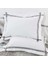 Karaca Home White Collection Valse Gri Saten Şeritli Percale Çift Kişilik Nevresim Takımı 4