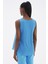 Kolsuz Salaş Bluz - Mavi 5