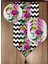 Zikzak ve Çiçek Desenli 6'lı Supla ve Runner Set 1