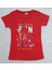 FANTASTIC Baskılı Kız Çocuk Tshirt-Tayt Takım 9-12 Yaş Kırmızı 3