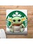 Baby Yoda Starbucks Bilek Destekli Mousepad Model - 1 2