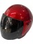 F-009 Kırmızı Yarım Kask 1