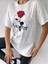 Beyaz Forever Gül Baskılı T-Shirt 1