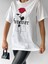 Beyaz Forever Gül Baskılı T-Shirt 2
