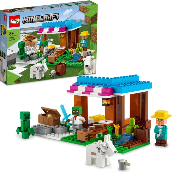 LEGO Minecraft® Fırın 21184 - 8 Yaş ve Üzeri Çocuklar Için Köylü ve Creeper# Içeren Oyuncak Yapım Seti (157 Parça)