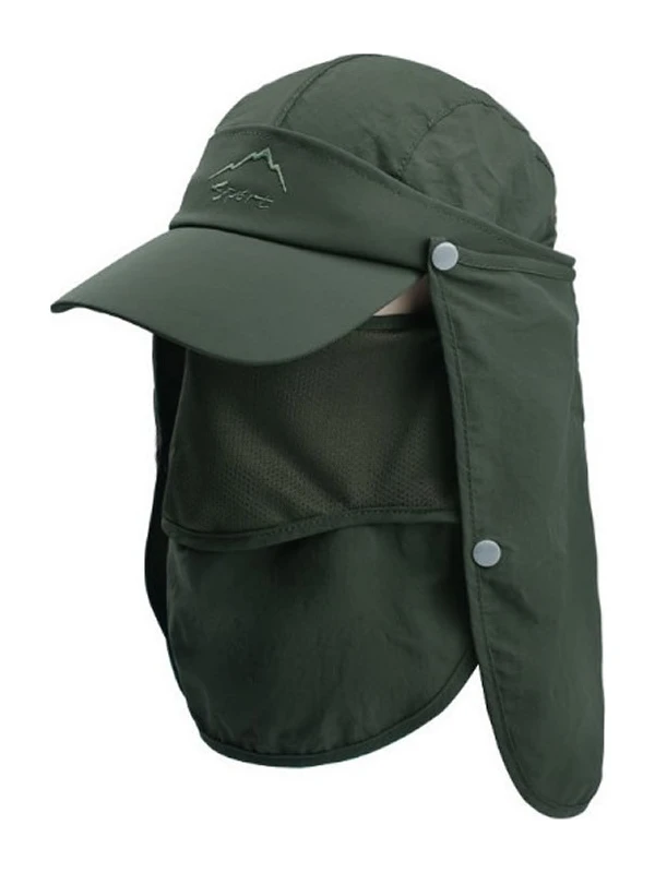Dmxtop Güneş Önleyici Uv Korumalı Erkek Şapka - Yeşil (Yurt Dışından)
