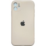 Apple iPhone 11 Uyumlu Logolu Kamera Korumalı Gül Kurusu Renk Lansman Kılıf