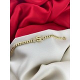 Amoure Gold 14 Ayar Altın Harf Bileklik