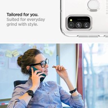 Canpay Samsung Galaxy M21 Uyumlu Kılıf Case, Soft, Transparent, Şeffaf Ultra Esnek Ince Silikon