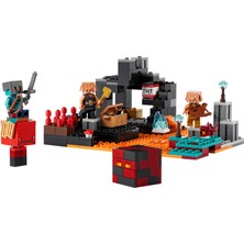 LEGO Minecraft® Nether Burcu 21185 - 8 Yaş ve Üzeri Çocuklar Için Patlayıcı Savaş Aksiyonlu Oyuncak Yapım Seti (300 Parça)