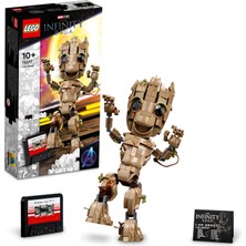 LEGO Marvel Ben Groot 76217 - 10 Yaş ve Üzeri Çocuklar Için Koleksiyonluk Bebek Groot Yapım ve Sergileme Modeli (476 Parça)