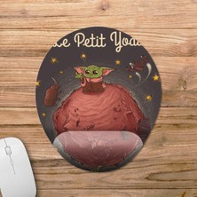 Pixxa Le Petit Baby Yoda Bilek Destekli Mousepad Model - 1 Oval