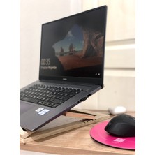 Bagax Ahşap Doğal Bilgisayar Laptop Tutucu Aparatı Yükseltici Soğutucu Standı Çok Amaçlı Ayarlanabilir