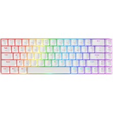 Ajazz K685T %60 Kablosuz Mekanik Oyuncu Klavyesi-Rgb-Hot Swappable-Brown Switch