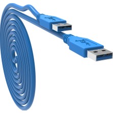 Aogo 1.5 Metre USB 3.0 Erkek Erkek Kablo USB 3.0 Tip A Erkek M/m 1.5m USB Kablo