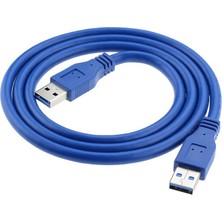 Aogo 1.5 Metre USB 3.0 Erkek Erkek Kablo USB 3.0 Tip A Erkek M/m 1.5m USB Kablo