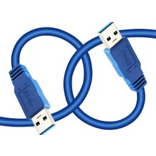 Aogo 3 Metre USB 3.0 Erkek Erkek Kablo USB 3.0 Tip A Erkek M/m 3m USB Kablo