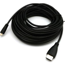 Aogo 10 Metre Mikro HDMI Kablo Micro HDMI To HDMI Kablo 10M Tip-D HDMI