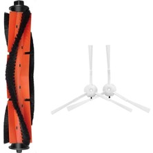 robotyedek Roidmi Eve Vacuum Mop Uyumlu Yedek Ana Fırça ve Yan Fırça-3 Parça