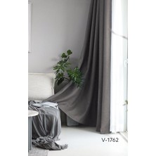 Ran Perde Keten Karartma Blackout Perde - Tek Kanat - Açık Gri - V1762