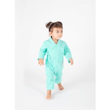 Totzee Uzun Kimono Tulum Mint Yeşili