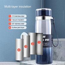 YKD Store Dış Mekan Taşınabilir Halat Su Isıtıcısı, 1000 ml. Gradyan Mavi (Yurt Dışından)