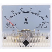 Royal Love 85C1-V Panel Dc Gerilim Volt Analog Ölçer Ölçer Voltmetre 0-50 V 0-50 V (Yurt Dışından)