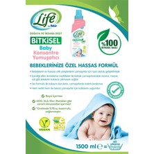 Life by Fakir %100 Bitkisel Bazlı Konsantre Bebek Çamaşır Yumuşatıcısı 1500 ml (60 Yıkama)