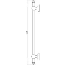 Csk Atlantis Krom Uzun Havluluk - Ats 16303