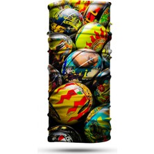 Dair Aksesuar Agv Kask Desenli Motosiklet Boyunluk Bandana