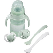 Mamajoo 270ML Kulplu Eğitici Bardak Seti / Powder Green