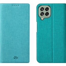 Vili Samsung Galaxy M33 5G Global Mavi Vili Tpu + Pu Deri Kılıf (Yurt Dışından)