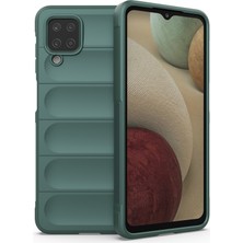 YKD Store Samsung Galaxy A12 4G - A12 5G Koyu Yeşil Tpu + Flann Telefon Kılıfı (Yurt Dışından)